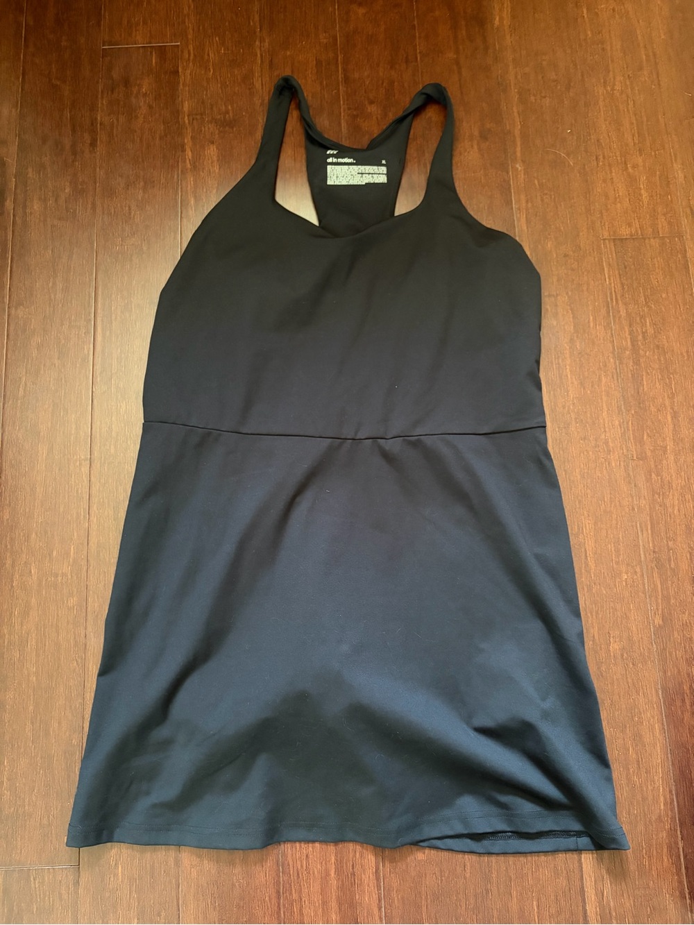 all in motion Black Racerback Mini Dress